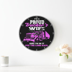 Proud Truckers fru: Long Haul Stor Klocka