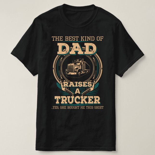 Proud Truckers Pappa T Shirt (Design framsida)