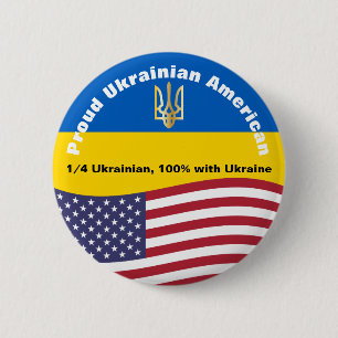 Proud Ukrainas amerikanska stativ i Ukraina Knapp