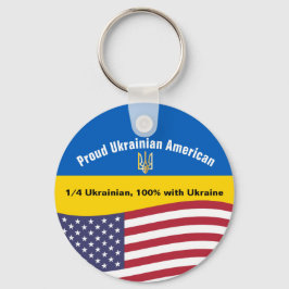 Proud Ukrainas amerikanska stativ i Ukraina Nyckelring