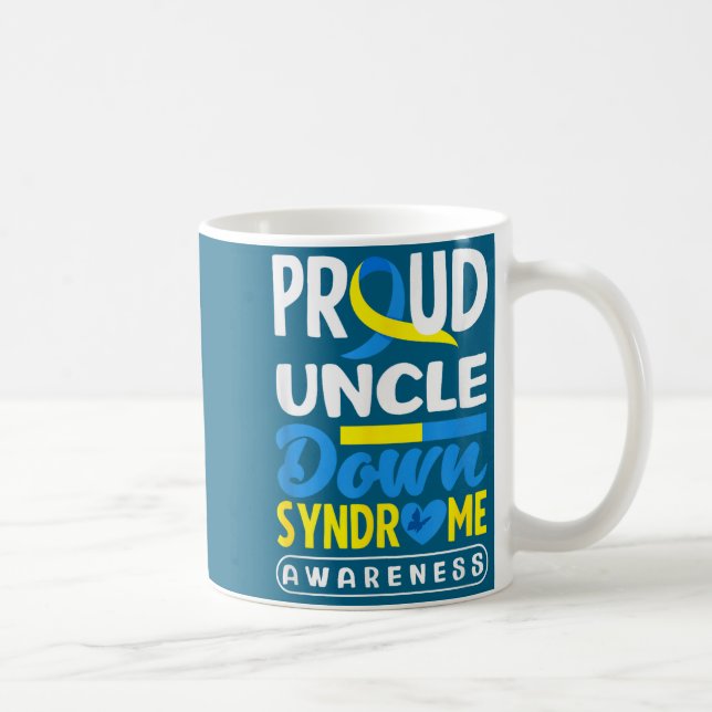 Proud Uncle Down Syndrome Down Syndrome Awareness  Kaffemugg (Höger)