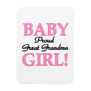 Proud Underbara Grandma Flicka-gåvor Magnet