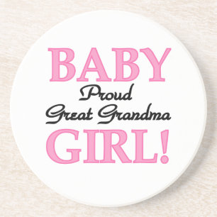 Proud Underbara Grandma Flicka-gåvor Underlägg Sandsten