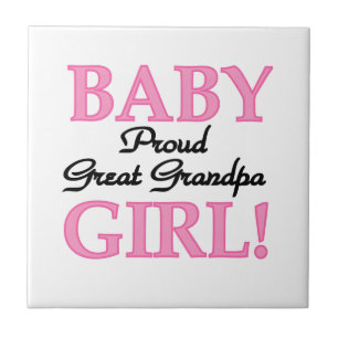 Proud Underbara Grandpa Flicka-gåvor Kakelplatta