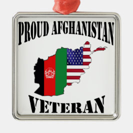 Proud US Afghanistan Veteran Julgransprydnad Metall