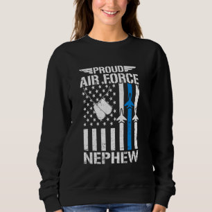 Proud US Luft Force Nephew USAF Veteran Flagga Ame T Shirt