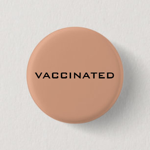 Proud Vaccinerad koronaviruspandemi Knapp