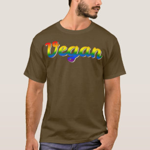Proud Vegan Queer Trans Gay Lesbisk Vegans Veganis T Shirt