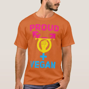 Proud Vegan Queer Trans Gay Lesbisk Vegans Veganis T Shirt