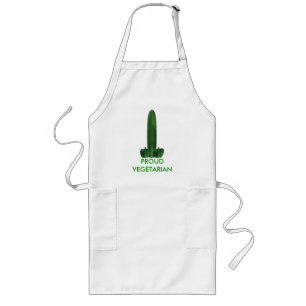 Proud Vegetarian Långt Förkläde