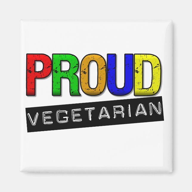 Proud Vegetarian Magnet (Framsidan)