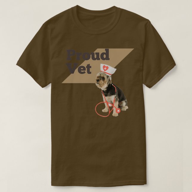 Proud Vet T Shirt (Design framsida)