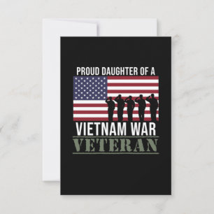 Proud Veteran Daughn Lycklig Veterans Day Veteran OSA Kort