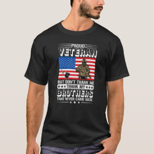 Proud Veteran Hedersbetygar alla som har tjänat am T Shirt