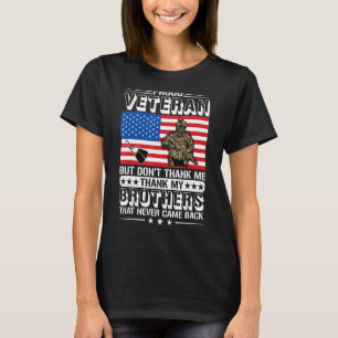 Proud Veteran Hedersbetygar alla som har tjänat am T Shirt