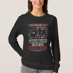 Proud Veteran Militär Jag tog reda på hur man gör. T Shirt