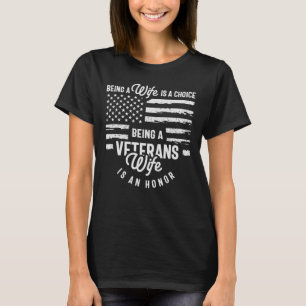 Proud Veterans hustru T Shirt