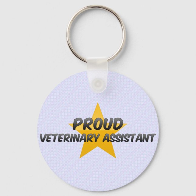 Proud Veterinary Assistant Nyckelring (Framsida)