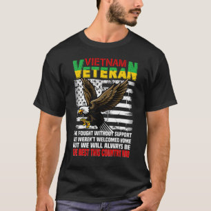 Proud Vietnam Veteran American Patriotic US Vetera T Shirt