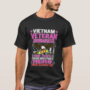 Proud Vietnam Veteran Granddottdotter Military Vet T Shirt