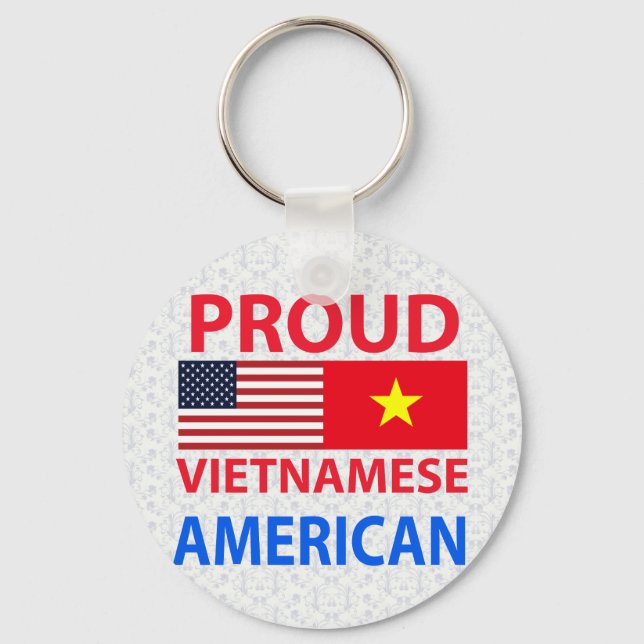 Proud Vietnamesisk amerikansk Nyckelring (Framsida)