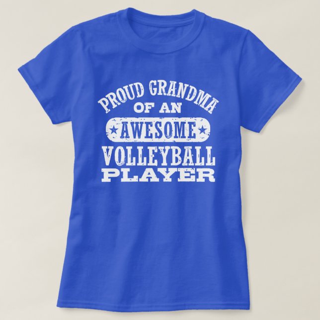 Proud Volleyball Grandma T-shirt (Design framsida)