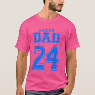 Proud Volleyball Pappa nummer 24 B T Shirt