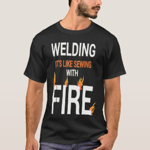 Proud Welder Avslappnad and Vintage Welding Gift T Shirt