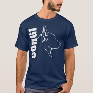 Proud Welsh Corgi Profile Dog Breed Dog 1128 T Shirt