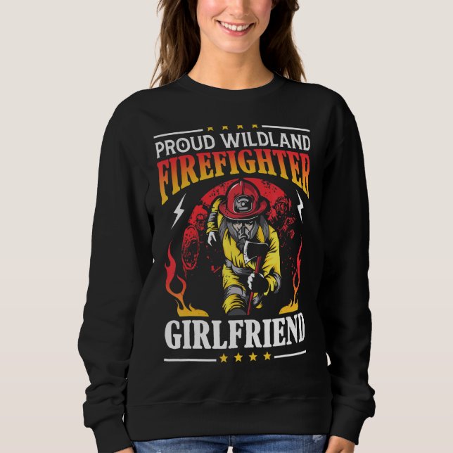 Proud Wildland Firefighter Girlkompis T Shirt (Framsida)