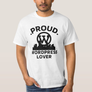 Proud WordPress Älskare White T-shirt För manar