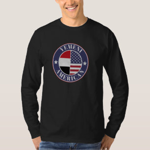 Proud Yemeni-American Badge - Yemen Flagga T Shirt