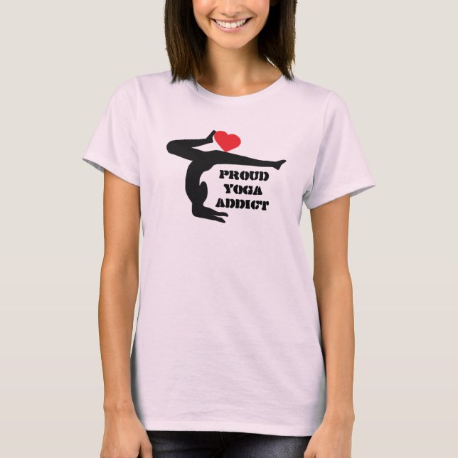 Proud Yoga Addict - Yoga Top Tee (Framsida)