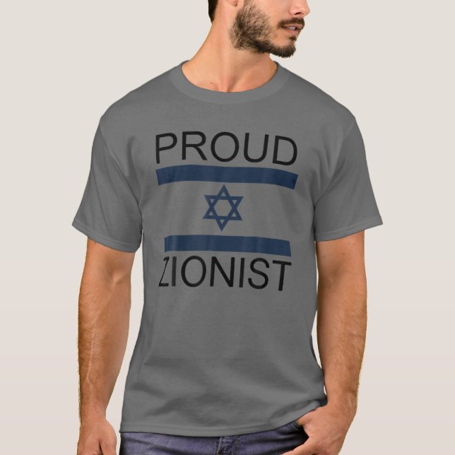 Proud Zionist T Shirt (Framsida)