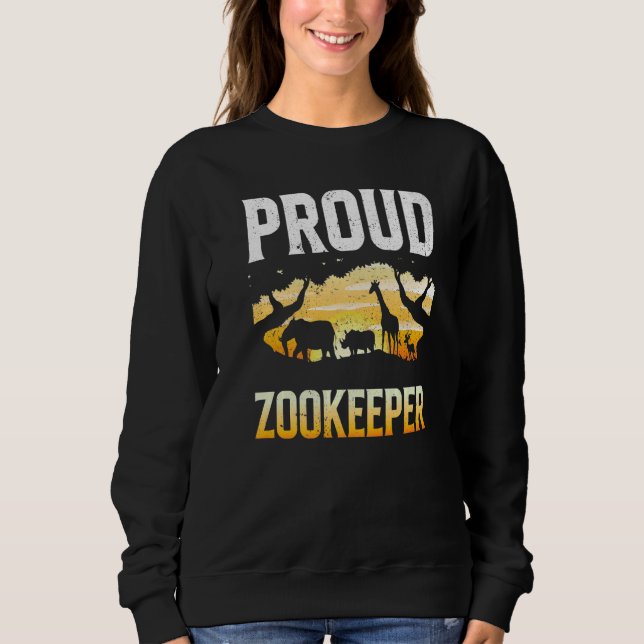 Proud Zookeeper Zookeeping Zoo Keeper Zoos Keeping T Shirt (Framsida)