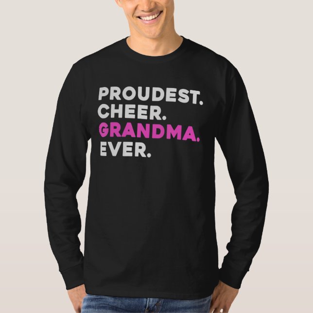 Proudest Cheer Grandma nånsin Cheerledare T Shirt (Framsida)