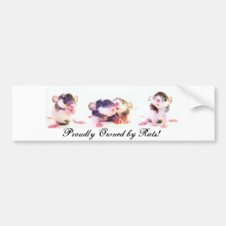 Proudly ägt av råttor! bildekal