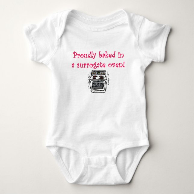 Proudly bakat i en surrogat- ugn t-shirt (Framsida)