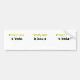 Proudly bördiga Jamaica Bildekal
