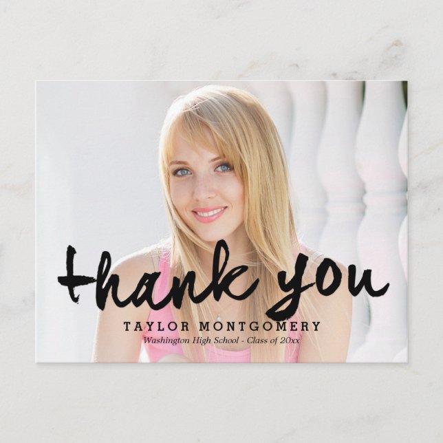 Proudly Brushed Studenten Tack vykort (Framsida)