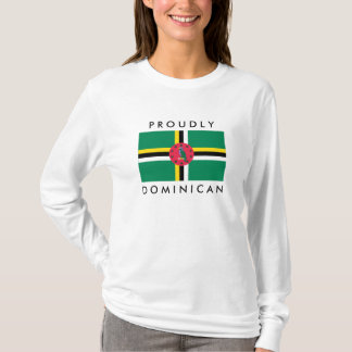 Proudly dominikanska kvinna Hoodie T-shirt
