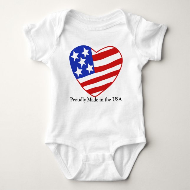 Proudly gjort i USA T Shirt (Framsida)