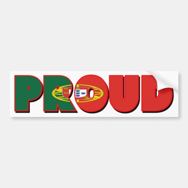 Proudly portugis bildekal (Framsidan)