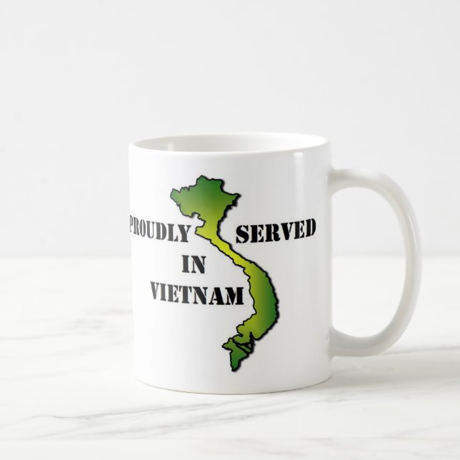 Proudly tjänade som Vietnam Kaffemugg (Höger)