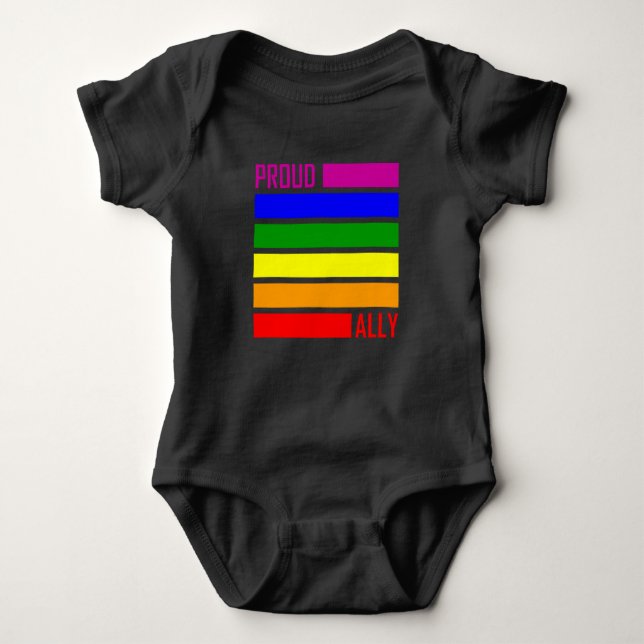PROULLT ALLA FLAGGA HBT-Pridets månadsvisa HGBTQ-r T Shirt (Framsida)