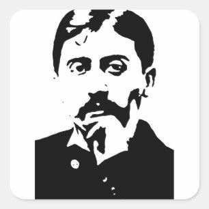 Proust Fyrkantigt Klistermärke