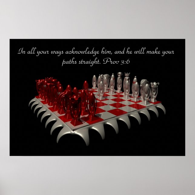 Prov 3:6: På alla sätt erkänna honom Poster (Framsidan)