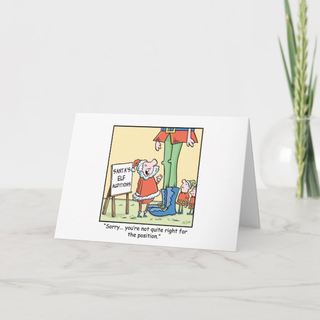 Prov för jultecknadälva helgkort (Framsida)