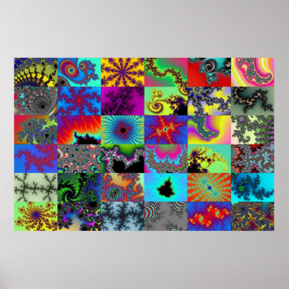 Prov i vattenfärg poster