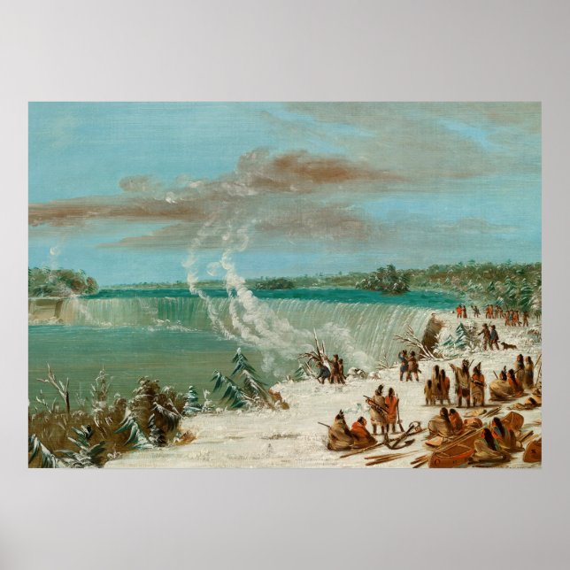 Prov runt Niagaras floder vid Bord Sten Poster (Framsidan)